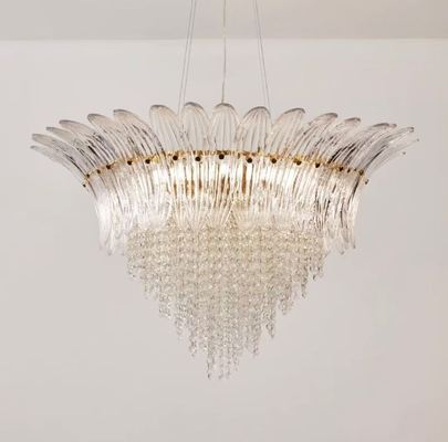 French Style Light Luxury Retro Crystal Lamp , Main And Guest Halls , Large Chandelier