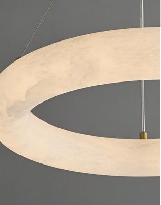 3500K-6500K Brass Alabaster  Chandelier  Modern Pendant Light for Hotel , Home