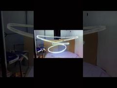 Ilha moderna sala de estar lustre de cristal de aço inoxidável luminárias remotas