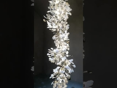 Lâmpadas de candelabro de folhas de Ginkgo cerâmicas
