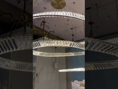 Candelabro de Anel Moderno de Círculo Duplo