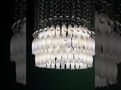 Luz de teto de flores de vidro