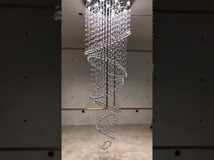 American High Ceilings Chandeliers Water Drop Crystal Chandelier Personalização