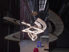 Luxo extra grande candelabro de teto alto