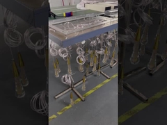 Iluminação interior LED de pendente de cristal moderno quarto de luz pendente com alumínio e cristal claro