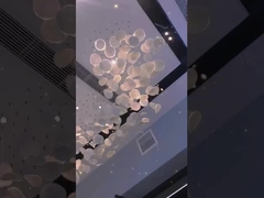 ODM Luxo Lâmpada de Pendente Largo Foyer Lustreiro Durável