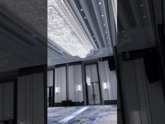 Dos cristais de vidro do candelabro do ouro do titânio luzes luxuosas 6m2 do pendente a 25m2