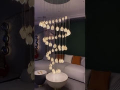 Luz cerâmica 85V do pendente da flor do multi tamanho da luz de teto do pendente da pétala G9 a 265V