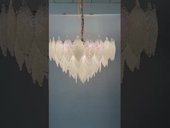 Iluminação de anel de círculo exclusivo europeu moderno branco LED natural Alabastro Lustreiro para viver
