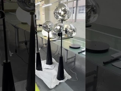 Tubos de vidro verde feitos sob medida Nova moda decoração de arte teto soprado luzes penduradas para restaurante