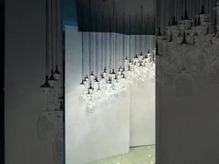 Lâmpada de pendente linear de LED contemporâneo nórdico personalizado Lâmpada de candelabro de pendente Escritório Hotel Art Decora