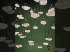 Loba do Hotel personalizado em forma de ovo Art Pendant Lamp Departamento de Vendas Mesa de areia Duplex Edifício Modo