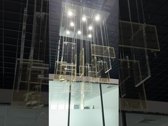 Modern Cloud Stone Large Geometric Art Ceiling Lamp Hotel Hotel Lobby Catering Sales Office Engenheiro