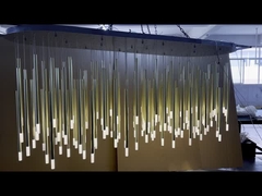 Projeto personalizado Grande decoração interior Vila Centro Comercial Hall Hotel Acrílico Led Lustre
