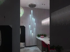 Custom Large Modern Simple Hand Blown Glass Pendant Light Lâmpada de Tecto Criativa Nórdica para Hotel Lob