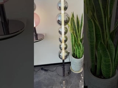 Lustre de Teto LED Luxo Arte 1 Peça Pendente de Vidro Cristal Dourado Soprado à Mão