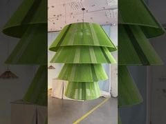 Projeto de Decoração de Estradas de Tecto Interior de Folha de Lótus Azul Lâmpadas Modernas 5 anos de Manutenção