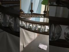 Decoração Criativa de Disco Voador Quarto Cama LED Pendente Lâmpada Moderna Ouro Sala de Jantar bar LED P