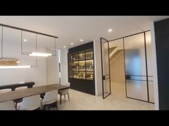 Customizado Sala de estar moderna LED Wave Rectangular Corda Cristal Lâmpada Hotel Engenharia Crystal Han