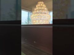 Lustrosas Lâmpadas Penduradas de Cristal de Vidro para Sala de Estar, Hotel, Iluminação Decorativa de Teto, Lustre Pendente