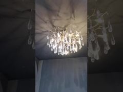 Veja Por Que Escolher Lâmpada Pendente Personalizada 110V-240V Luzes de Lustre Cromadas Polidas e à Prova de Ferrugem