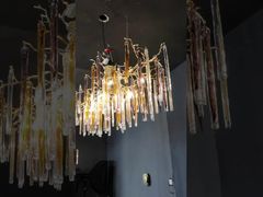 Apresentamos o Lustre Pendente Redondo E14 com Corte Diamante, Luzes de Lustre à Prova de Ferrugem 100lm/W Para Você