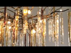 Uma Análise Mais Detalhada: Luminárias de Teto de Luxo Modernas e Elegantes com Alto IRC para Decoração da Sala de Estar