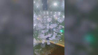 Teto conduzido moderno personalizado feito da luz de vidro decorativa da entrada do hotel