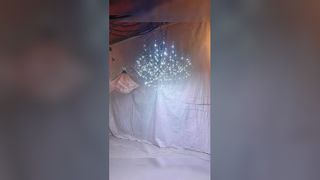 Assistir: Lustre pendente de cristal LED E14 com luzes de temperatura de cor ajustável