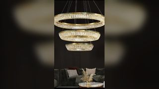 Apresente o lustre de alabastro L1P personalizado com pingente de latão de luxo para você