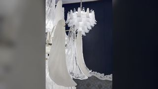 Um olhar mais atento: Lanterna personalizada Lustre de cristal com acabamento dourado Hotel Club Villa Luxury Oriental