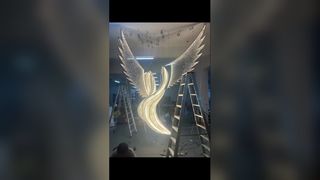 Grandes enormes enormes lâmpadas de pendente personalizadas 9500lm pré-fabricadas Villa luxuosa lâmpadas de teto