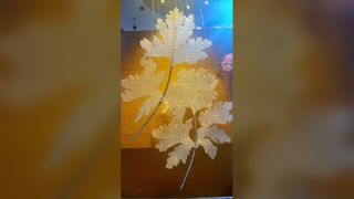 Luxo Cristal Penas Lustreiro Modern Leaf Pendant Luz para Escada & Villa