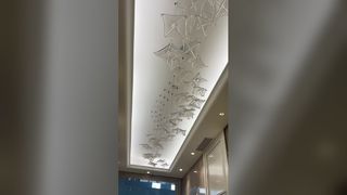 Luxo moderno led luminária sala de estar led decoração lustres luz pingente simples borboleta pendurar