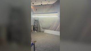 Popular preto recepção de escritório led luz pingente criativo espiral hotel restaurante luminária onda