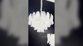 Lustre de cristal montado no teto moderno, à moda e luxuoso para decoração de casa