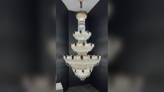 Luxo grandes lustres para decoração de interiores high-end