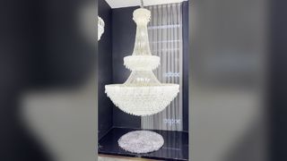 Zhongshan alta qualidade moderno redondo balão de alabastro jantar lustre de gesso novo designer longo m