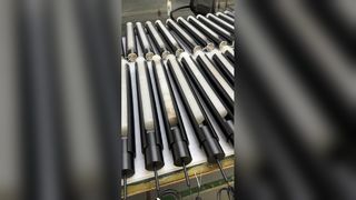 Lustre luxuoso de folha de vidro dourado