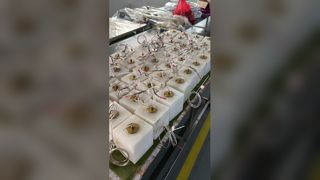 Lâmpadas pendentes de alabastro branco