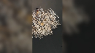 Lustre elegante de magnólia branca para hotéis de luxo