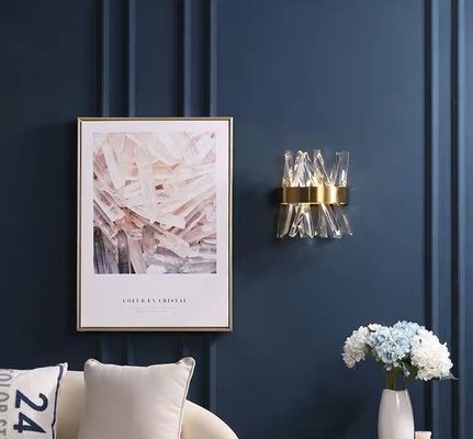 G9 E14 Cristal Lâmpada de Parede Moderna 6000K 3000K Ouro Cristal Sconce de Parede