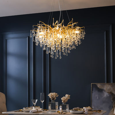 Luz moderna do pendente de G9 95lm/W Crystal Chandelier Glass Water Drop
