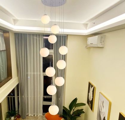 ODM moderno das luzes E27 do pendente dos candelabros do conjunto da bola de vidro de Ordic