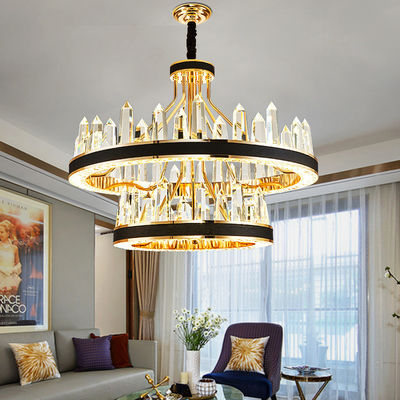 luzes interiores 6500K do candelabro do pendente de 500*350mm a 6500K que pendura Crystal Ceiling Lights