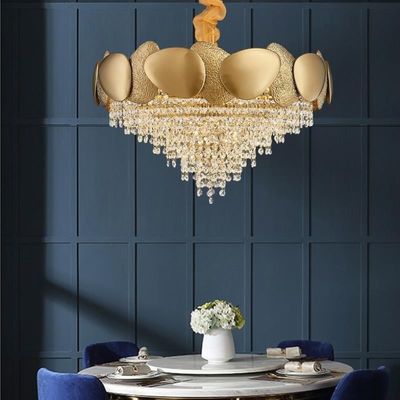 O pendente luxuoso de D60*H40cm E14 ilumina 4000K o grande círculo Crystal Chandelier