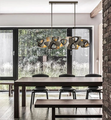 Prata preta moderna das lâmpadas de Ceiling Lights Pendant do desenhista do diodo emissor de luz G9 inoxidável