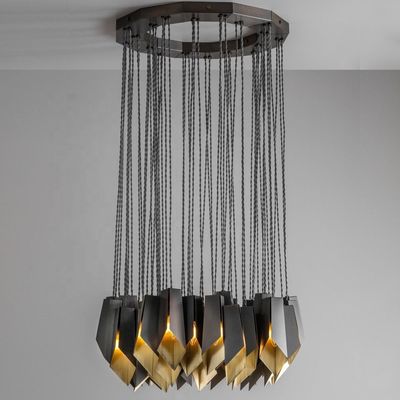 O candelabro do pendente de E14 E12 ilumina 54*3W de bronze de cobre D70*H32