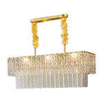 Do hardware moderno de Crystal Chandelier Ceiling Lights Electroplated do quadrado de AC110V rolamento forte