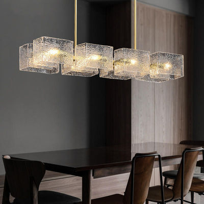 estilo moderno da ondinha da água de luzes de Decorative Glass Pendant do desenhista de 3000k 6000k
